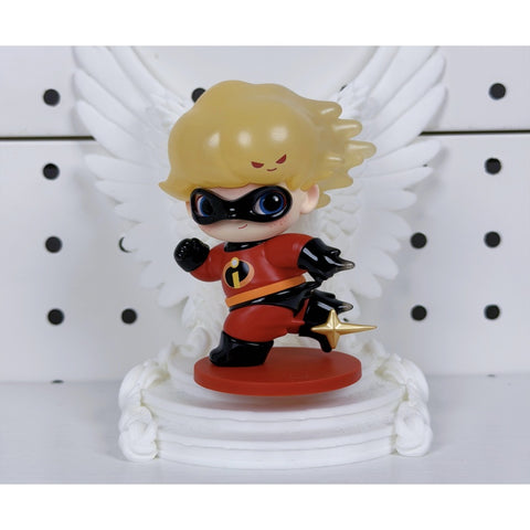 DIMOO WORLD × PIXAR Blind Box Series: Dimoo as Dash Parr (Confirmed Style)