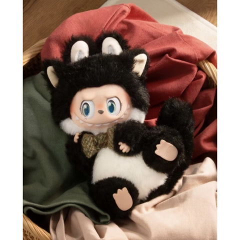 Labubu The Monsters Cat Mode On Vinyl Plush Pendant Blind Box Series: Cow Kitty (Confirmed Style)