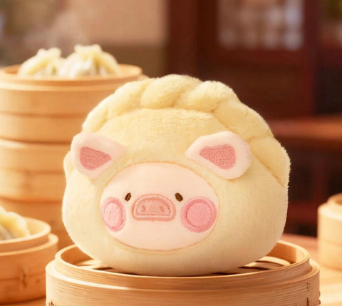 LuLu the Piggy Dim Sum House Food Hunter Plush Keychain Blind Box Series: Dumplings Unpack (Confirmed Style)