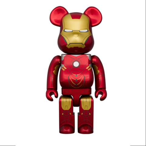 Bearbrick Iron Man Mark IV 400% & 100% Be@rbrick 2024 Limited