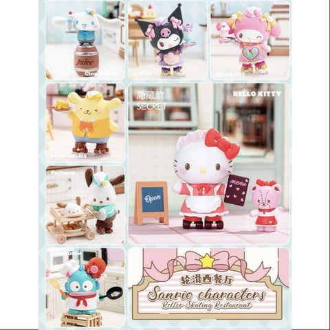Sanrio Characters Roller Skating Restaurant Series Whole Set Brand New With Plastic