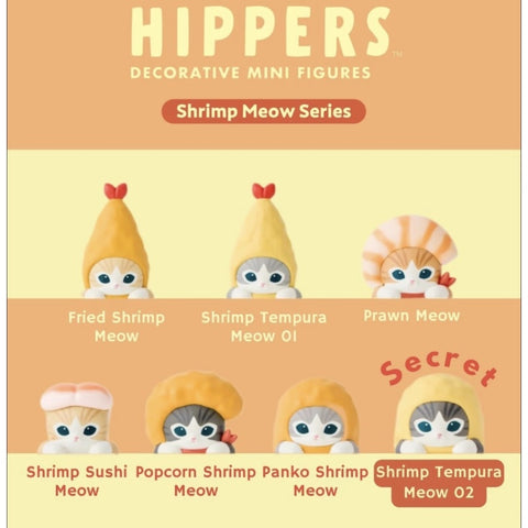 Mofusand Hippers Shrimp Meow Blind Box Series: Whole Set (Brand New With Plastic)