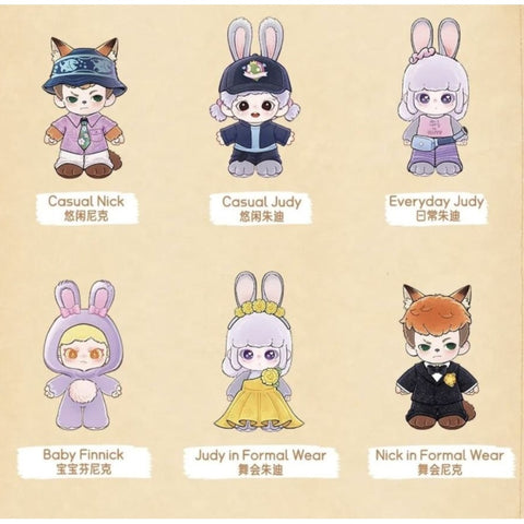 TNT SPACE × Zootopia 2 Mysterious Journey Plush Pendant Blind Box Series: Whole Set (Opened Box)