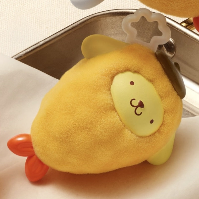 Pompompurin Sanrio Characters Hello Kitty and Friends Fried Shrimp Pop Bean Blind Box Series: Pompompurin Straight Shrimp (Confirmed Style)