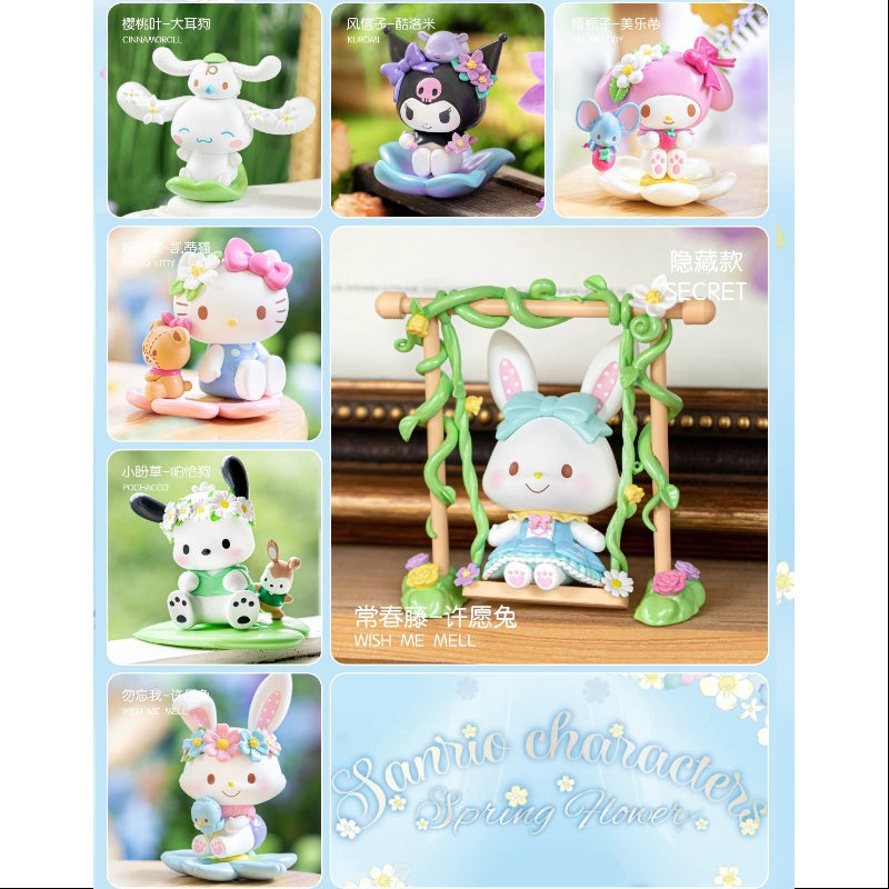 Sanrio Characters Spring Flower Series Whole Set Brand New With Plasti ...