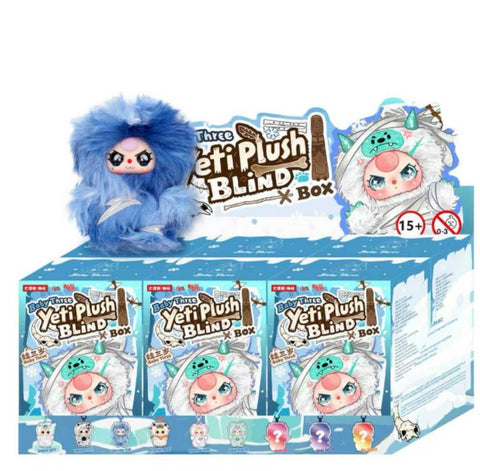 Baby Three Yeti Plush Doll Series Whole Set Brand New With Plastic