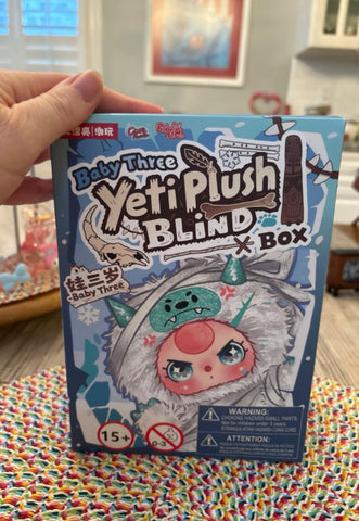 Baby Three Yeti Plush Doll Series Whole Set Brand New With Plastic