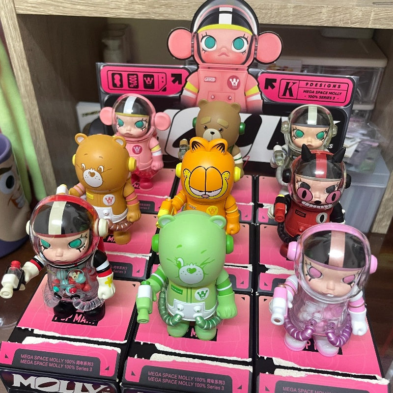 SPACE MOLLY MEGA 100% Series 3 Whole Set Opened