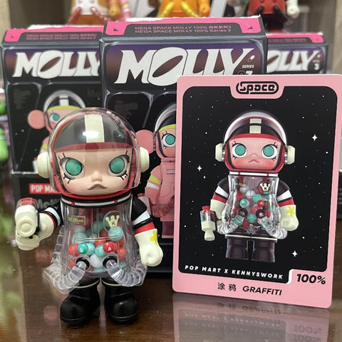 SPACE MOLLY MEGA 100% Series 3 Whole Set Opened