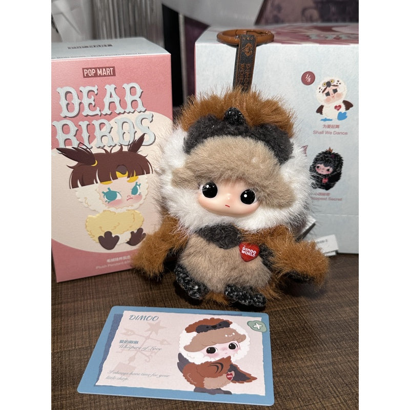 DIMOO Dear Birds Plush Pendant Blind Box Series: Whispers of Love (Confirmed Style)