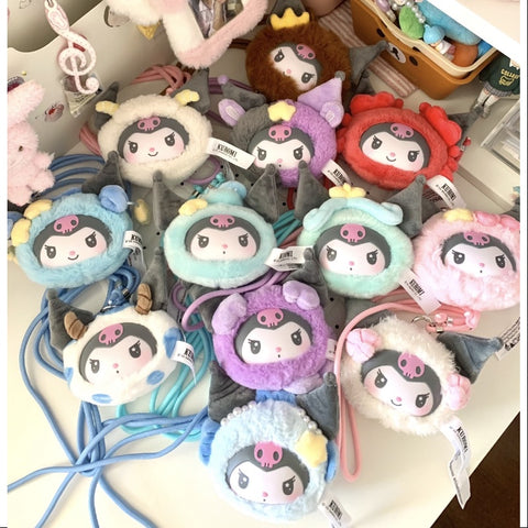 Kuromi Zodiac Plush Pendant Series Whole Set Opened