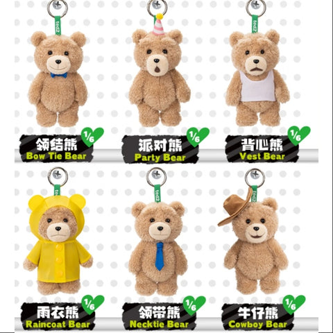 Ted2 Teddy Bear Action Plush Pendant Series Whole Set Opened