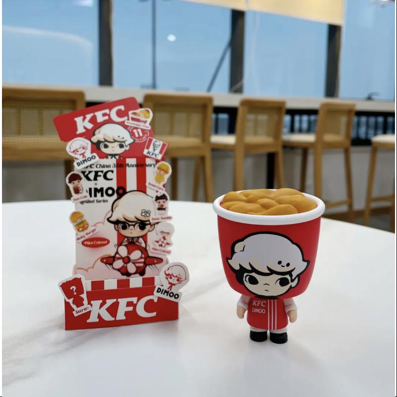 DIMOO Pop Mart DIMOO KFC China 35th Anniversary BUCKET Series secret D ...