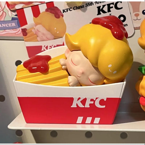 DIMOO Pop Mart DIMOO KFC China 35th Anniversary BUCKET Series Goodnight Fries