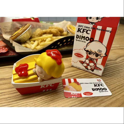 DIMOO Pop Mart DIMOO KFC China 35th Anniversary BUCKET Series Goodnight Fries