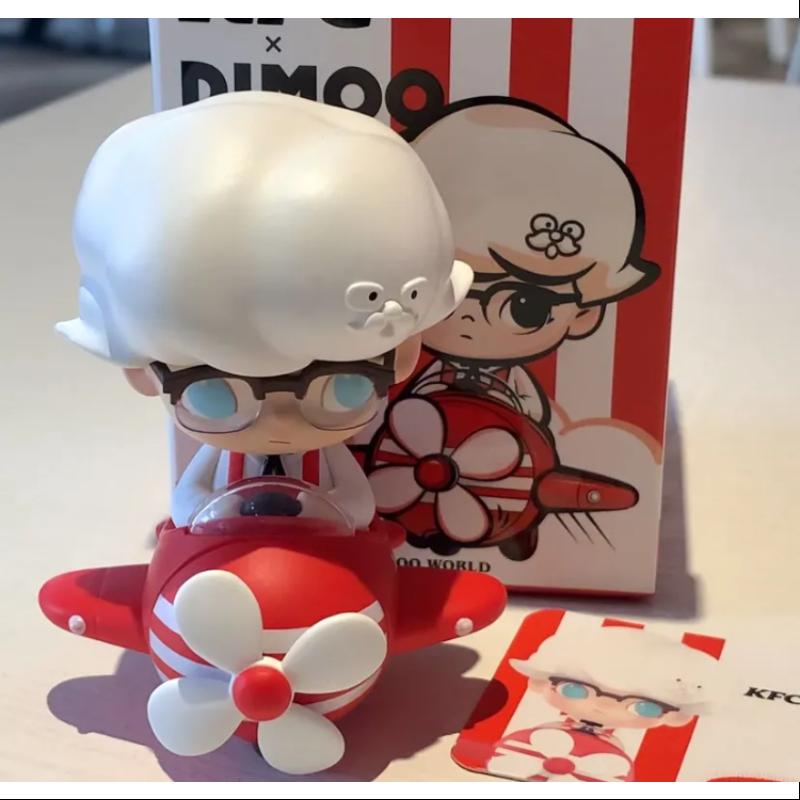 DIMOO Pop Mart DIMOO KFC China 35th Anniversary BUCKET Series Pilot Colonel