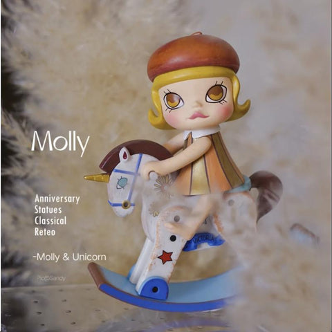 MOLLY Anniversary Statues Classical Retro Series MOLLY & Unicorn(golden childhood ver.)