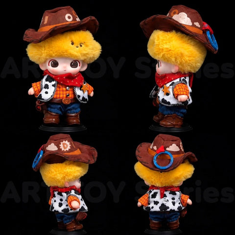 DIMOO WORLD × PIXAR Vinyl Plush Pendant Blind Box Series: Woody (Confirmed Style)